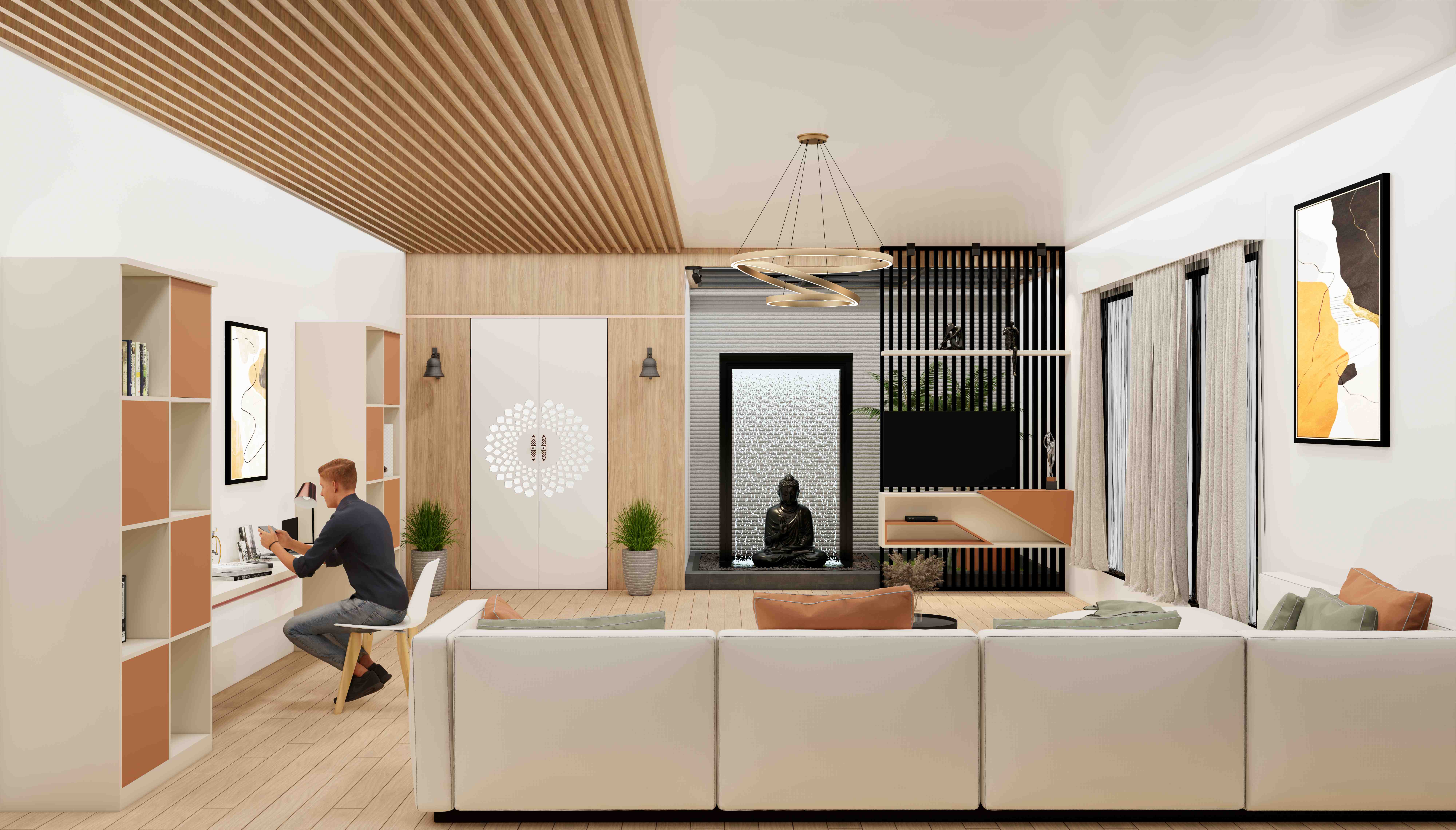 Custom Living Room with Zen Furniture